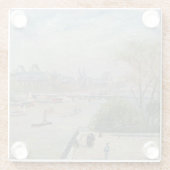 Louvre, Spring Camille Pissarro Glasuntersetzer (Rückseite)