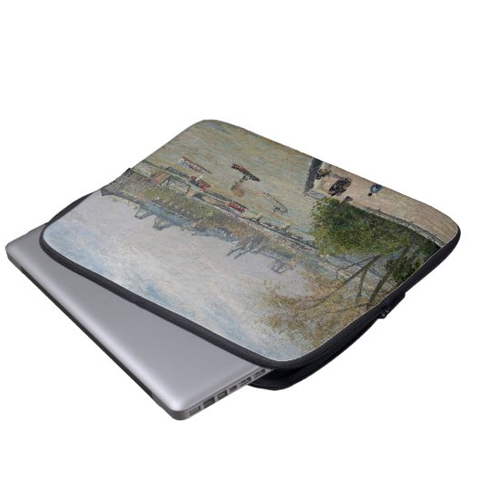 Louvre, Spring Camille Pissarro Laptopschutzhülle (Vorne Knopf)