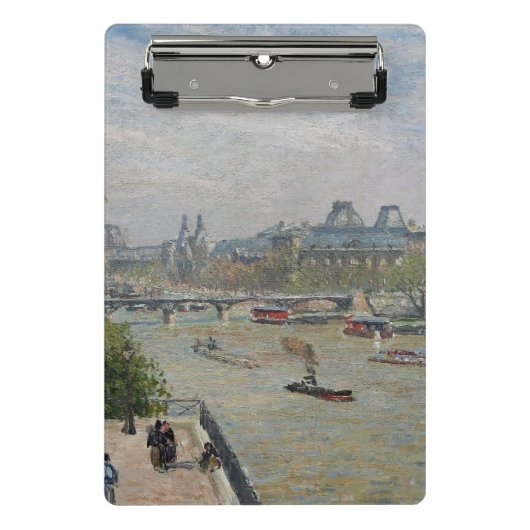 Louvre, Spring Camille Pissarro Mini Klemmbrett (Vorderseite)