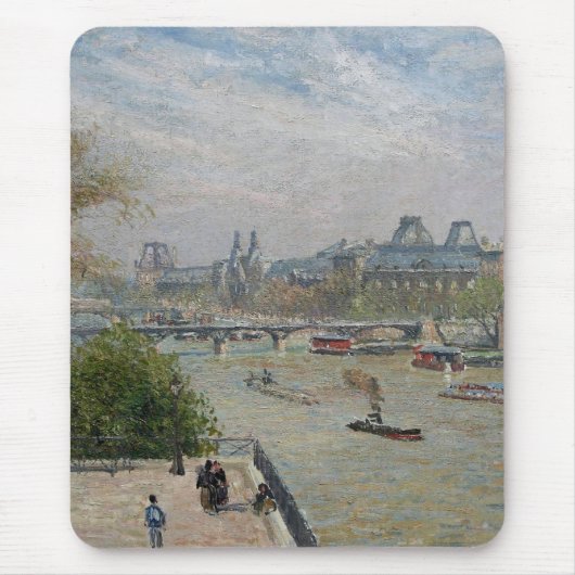 Louvre, Spring Camille Pissarro Mousepad (Vorne)