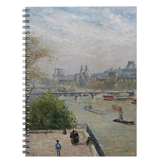 Louvre, Spring Camille Pissarro Notizblock (Vorderseite)