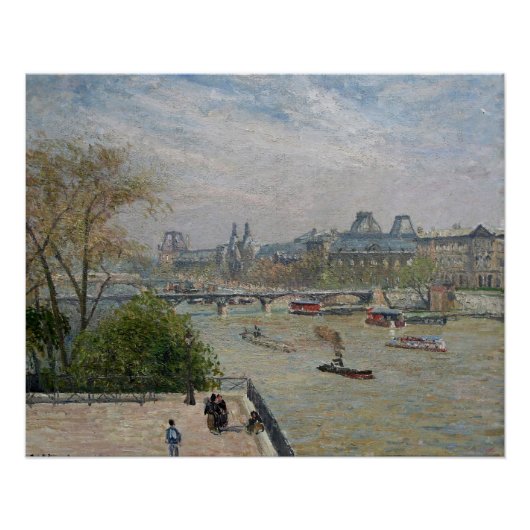 Louvre, Spring Camille Pissarro Poster (Vorderseite)