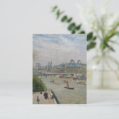 Louvre, Spring Camille Pissarro RSVP Karte (Stehend Vorderseite)
