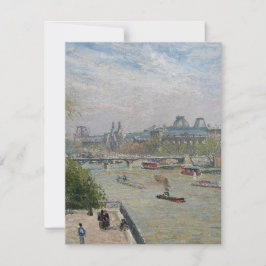 Louvre, Spring Camille Pissarro RSVP Karte