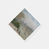 Louvre, Spring Camille Pissarro Serviette (Ecke)