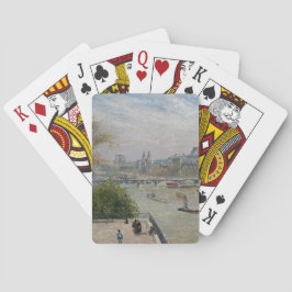 Louvre, Spring Camille Pissarro Spielkarten