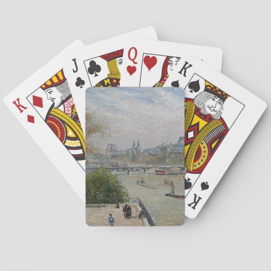 Louvre, Spring Camille Pissarro Spielkarten (Rückseite)
