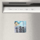 Louvre Square Magnet 2 Zoll (In Situ (Geschirrspüler))