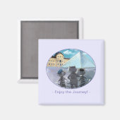 Louvre Square Magnet 2 Zoll - Genießen (Vorderseite/Rückseite)