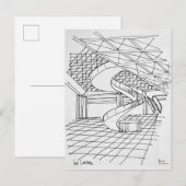 Louvre unter der Pyramide | Paris, Frankreich Postkarte (Vorne/Hinten)