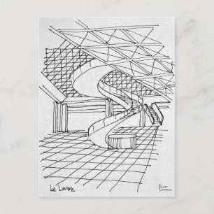 Louvre unter der Pyramide   Paris, Frankreich Postkarte