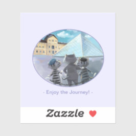 Louvre Vinyl Sticker - Genießen (verschiedene Größ