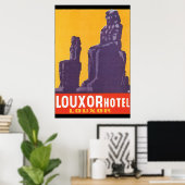 Louxor Hotel Vintage Travel Poster (Heimbüro)