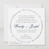 Lova Ahava Jewish Wedding Einladung (Vorderseite)