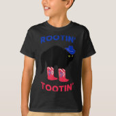 Lovable Cowboy Cat, Rootin Tootin Cat T-Shirt (Vorderseite)