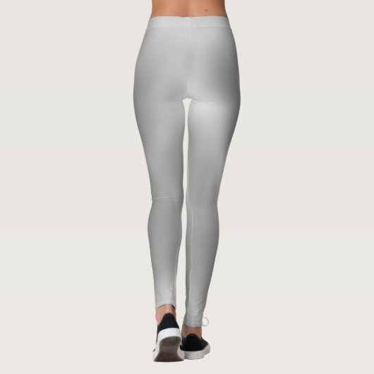Lovable Grey Classic Shaded White Leggings (Rückseite)