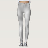 Lovable Grey Classic Shaded White Leggings (Vorderseite)