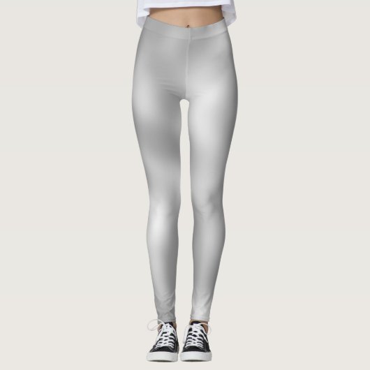 Lovable Grey Classic Shaded White Leggings (Vorderseite)