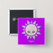 Lovable Kawaii Sunshine Button (Vorne & Hinten)