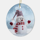 Lovable Snowman Keramik Ornament (Links)