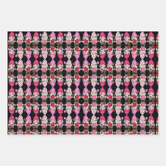 Lovable Valentine Gnomes Geschenkpapier Set (Vorderseite 3)