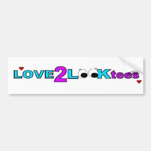 Love2Looktees Autoaufkleber (Vorne)