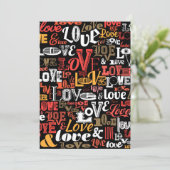 Love 2 dankeskarte (Stehend Vorderseite)