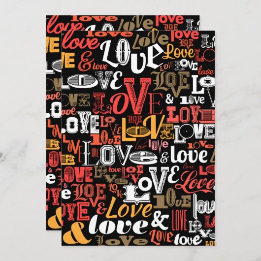 Love 2 dankeskarte (Vorne/Hinten)