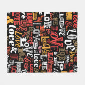 Love 2 fleecedecke (Vorderseite (Horizontal))