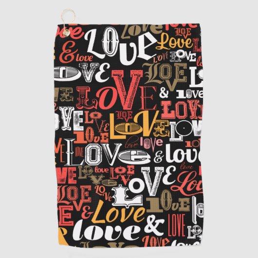 Love 2 golfhandtuch (Vorderseite)