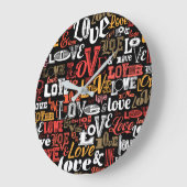 Love 2 große wanduhr (Winkel)
