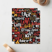 Love 2 mitteilungskarte (Vorderseite/Rückseite Beispiel)