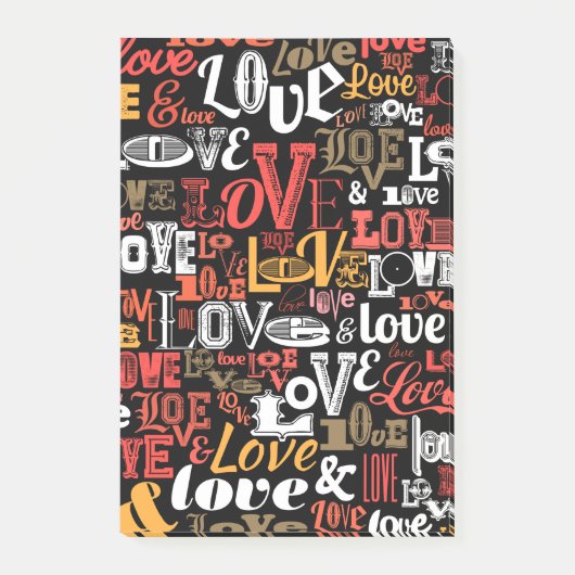 Love 2 post-it klebezettel (Vorderseite)