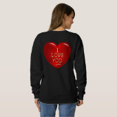 Love 2 sweatshirt (Schwarz voll)