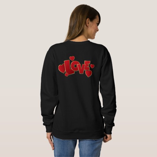 Love 2 sweatshirt (Schwarz voll)
