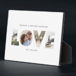 Love 4 Foto modern personalised gift canva Fotoplatte<br><div class="desc">Love 4 Foto modern personalised anniversary,  wedding,  birthday or Christmas gift for the one you love.</div>