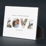 Love 4 Foto modern personalised gift canva Fotoplatte<br><div class="desc">Love 4 Foto modern personalised anniversary,  wedding,  birthday or Christmas gift for the one you love.</div>