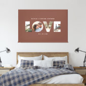 Love 4 Foto modern personalised gift canva Leinwanddruck (Insitu (Schlafzimmer))