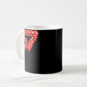 Love 67 Heart Balloons Number 67 Valentines Day Te Kaffeetasse (Vorderseite Links)