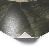 Love a Poor Maid Girl Sitting Cross Legs Fotodruck (Ecke)