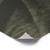 Love a Poor Maid Girl Sitting Cross Legs Poster (Ecke)