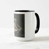 Love a Poor Maid Girl Sitting Cross Legs Tasse (VorderseiteRechts)