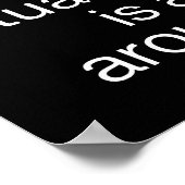 Love Actually Is All Around Funny Quote Family Mat Poster (Ecke)