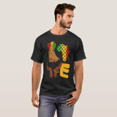 Love Africa Map Melanin African Continent American T-Shirt (Vorne ganz)