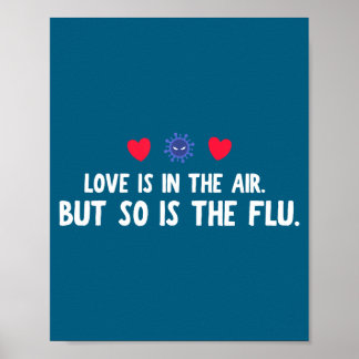 Love Air So Flu Valentine's Day Poster