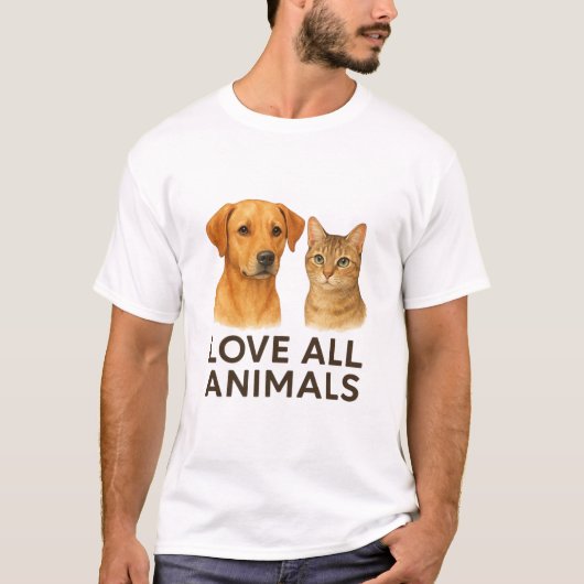 Love All Animals Tee (Vorderseite)