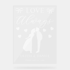 Love Always Custom Wedding Acrylschild