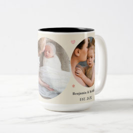 Love Always – Mom & Dad 3-Photo Mug Gift Zweifarbige Tasse