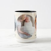 Love Always – Mom & Dad 3-Photo Mug Gift Zweifarbige Tasse (Mittel)