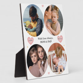 Love Always – Mom & Dad 4-Photo Family plaque Fotoplatte